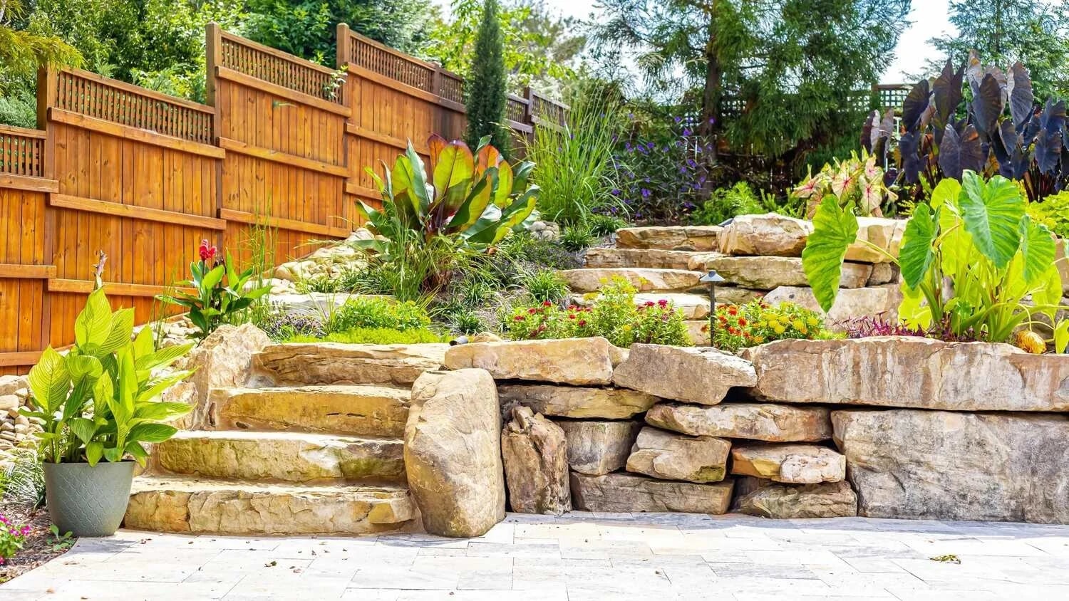 Retaining Wall Installation in Walker project 8